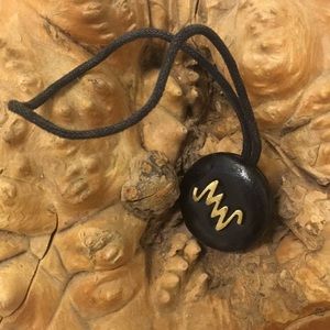 Monsac Hangtag for Purse Leather & Metal